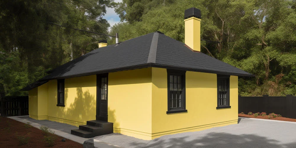 black roof