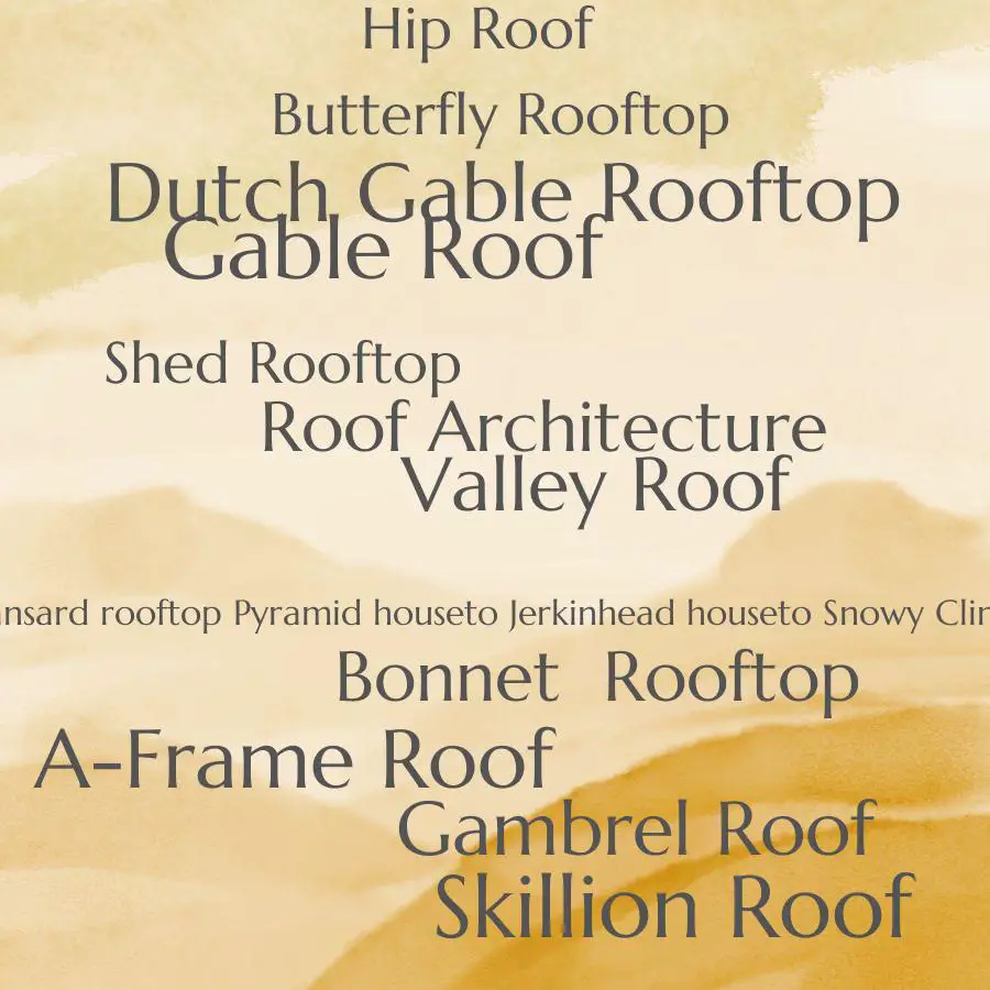 types of roof architecture