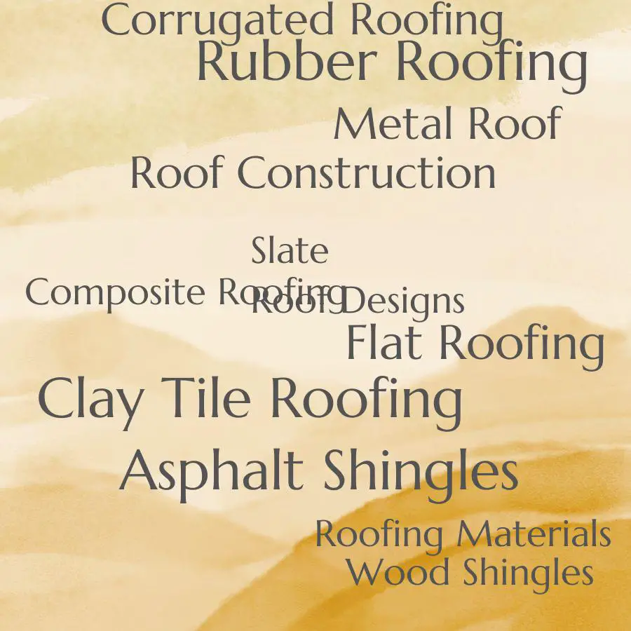types of roof construction