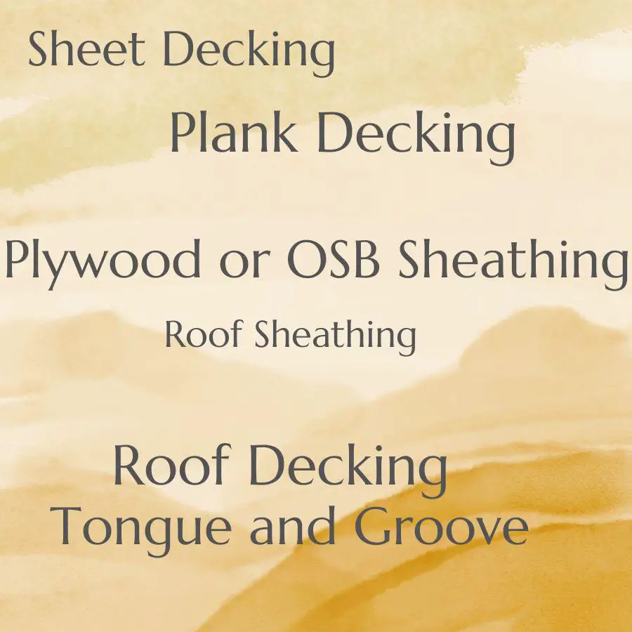 types of roof decking