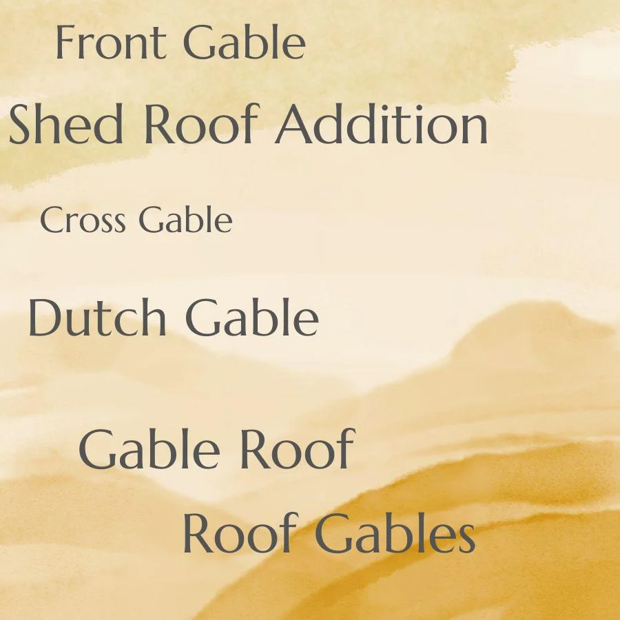 types of roof gables