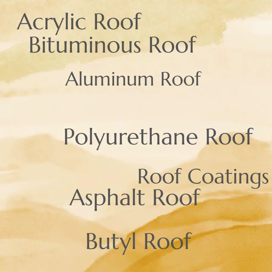 types of roof paint