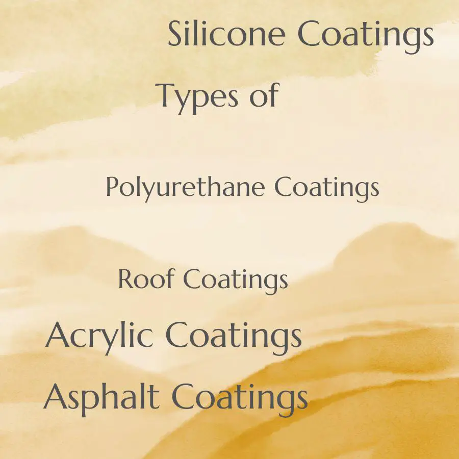 types of roof sealing