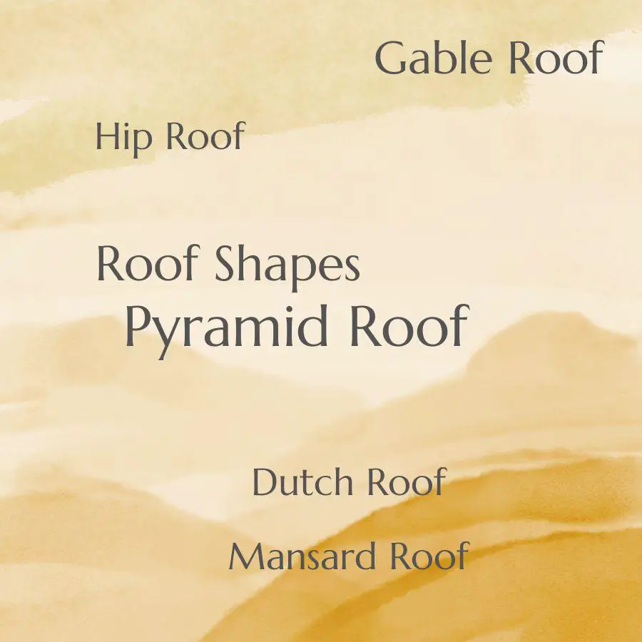 types of roof shapes
