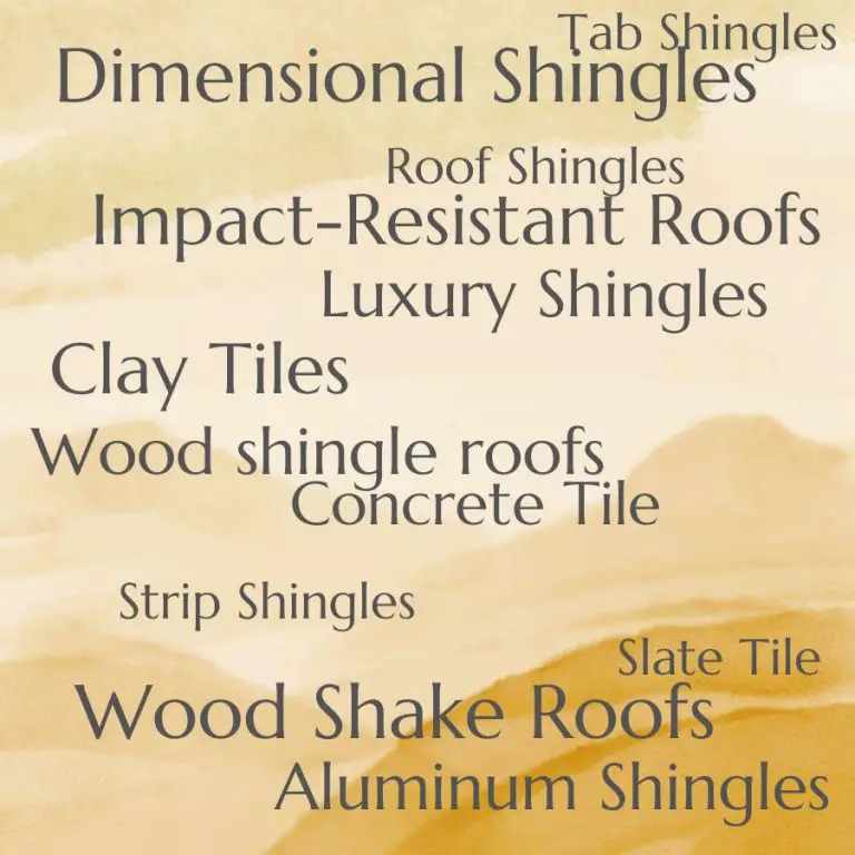 Types Of Roof Shingles 