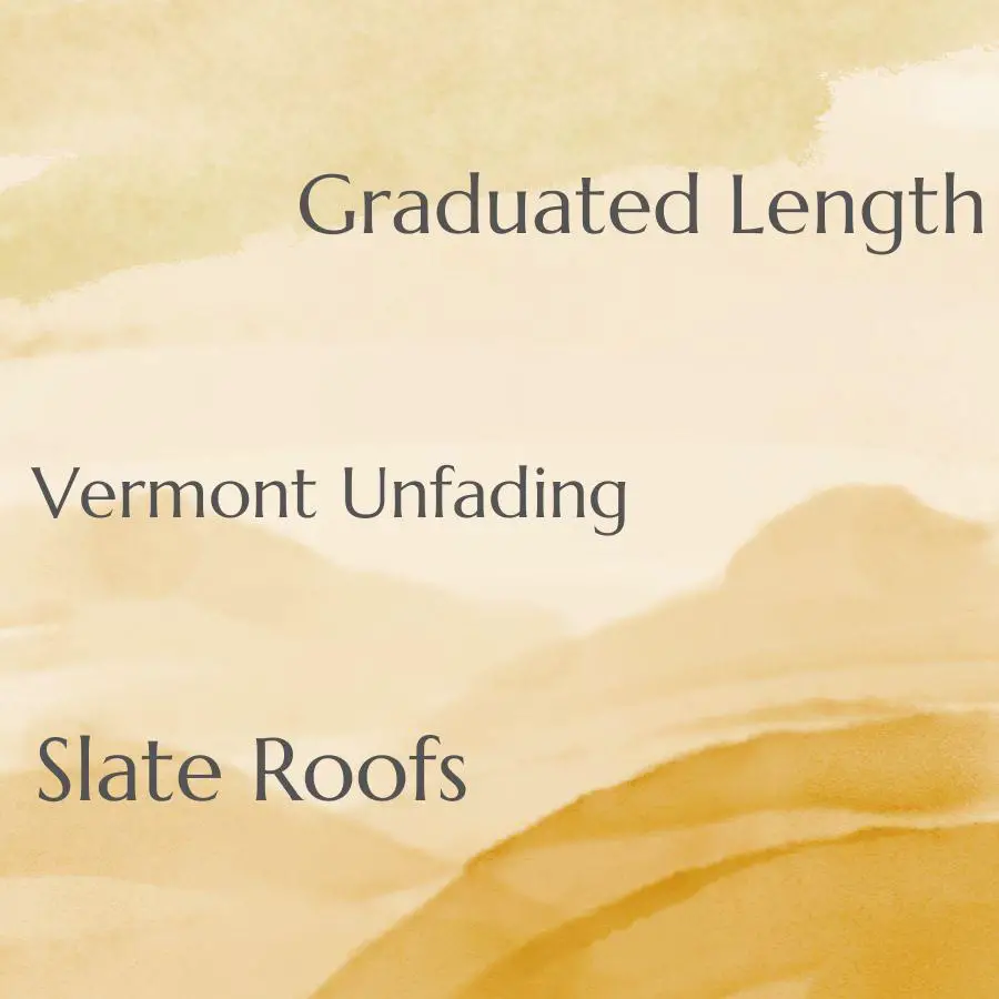 types of roof slates