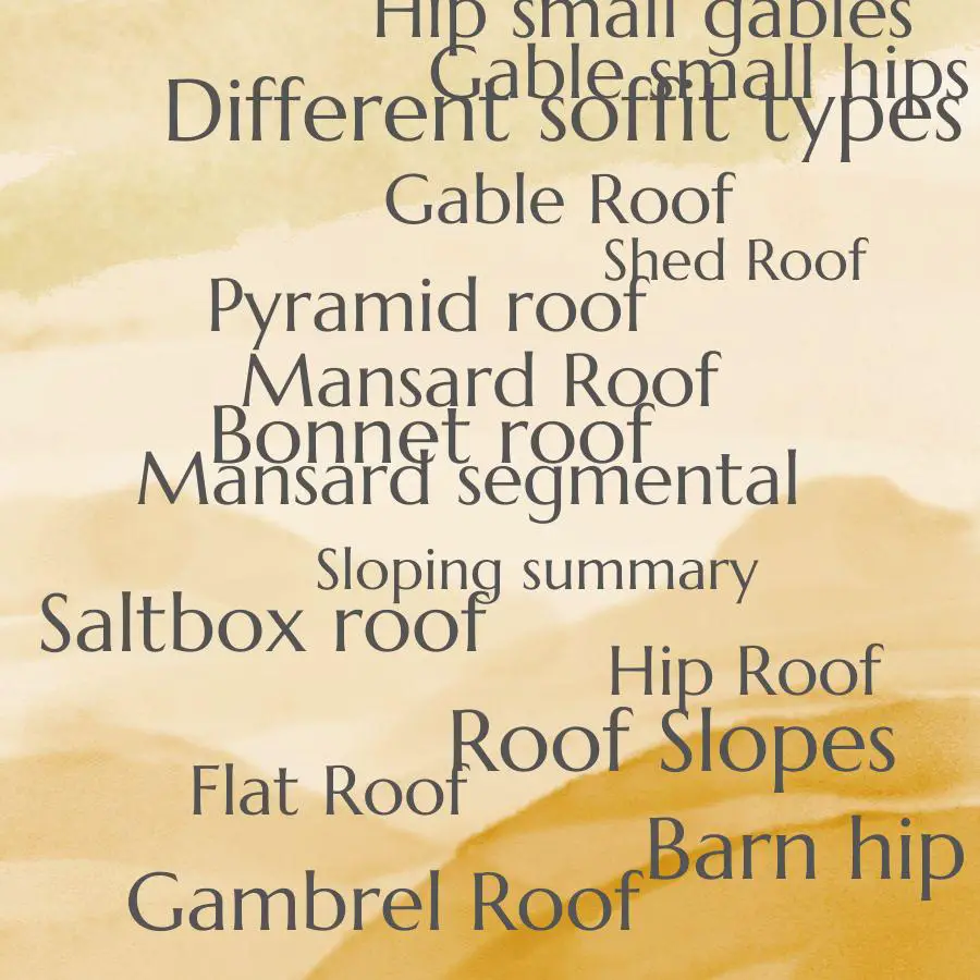 types of roof slopes
