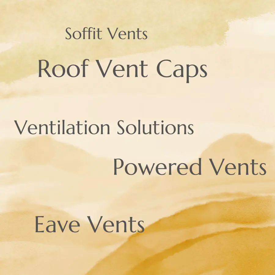 types of roof vent caps