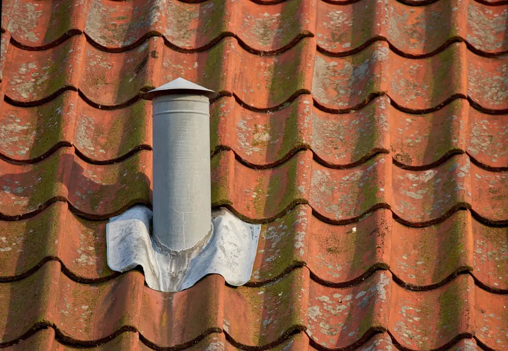 Cedar Shingles Roof chimney cricket