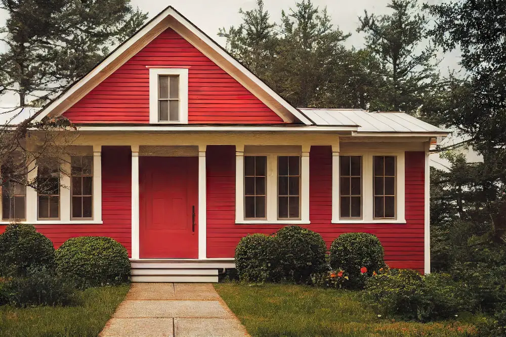 Classic Red Barn-inspired Gable Roof