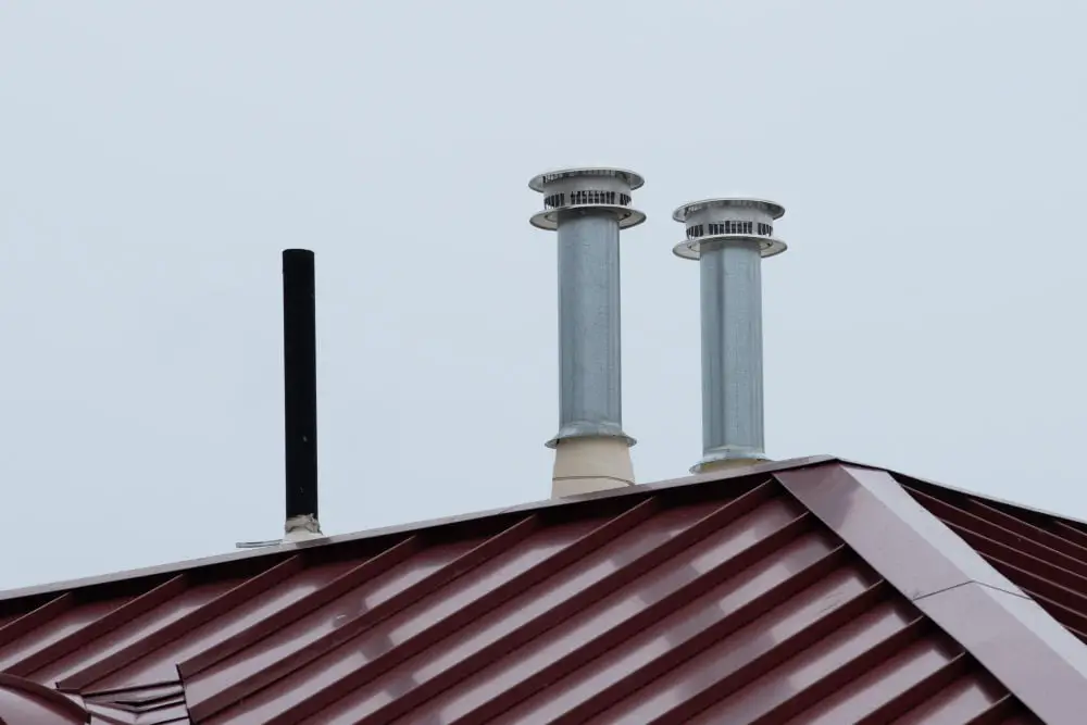 Flat Roof chimney cricket
