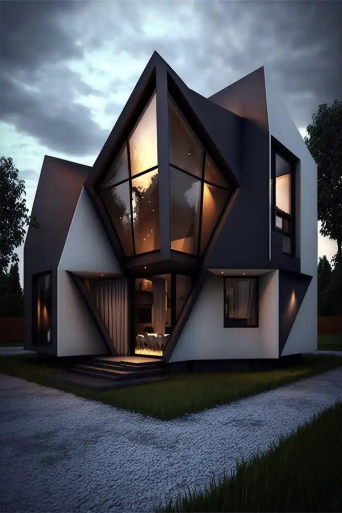 Geometric Roof house