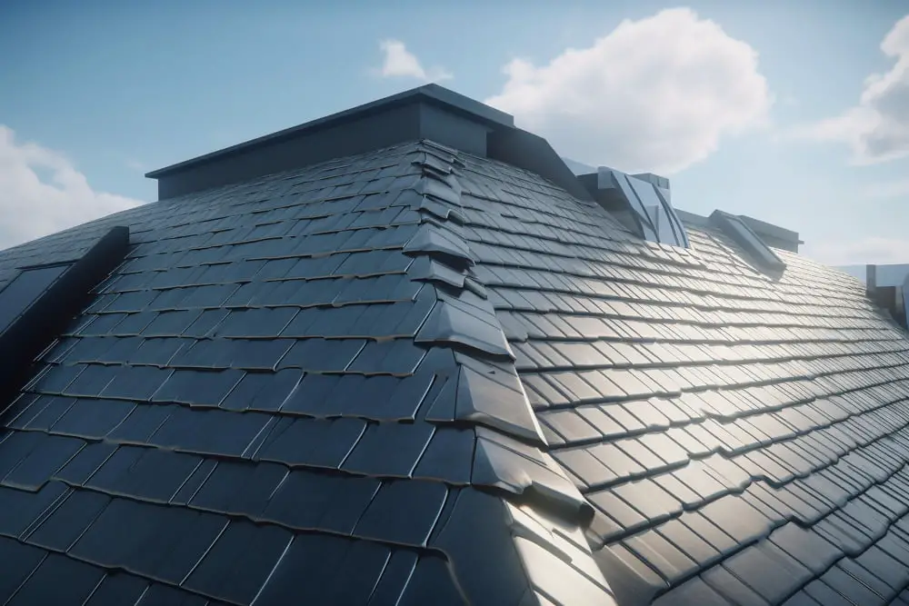 Grey Bermuda Slates roof