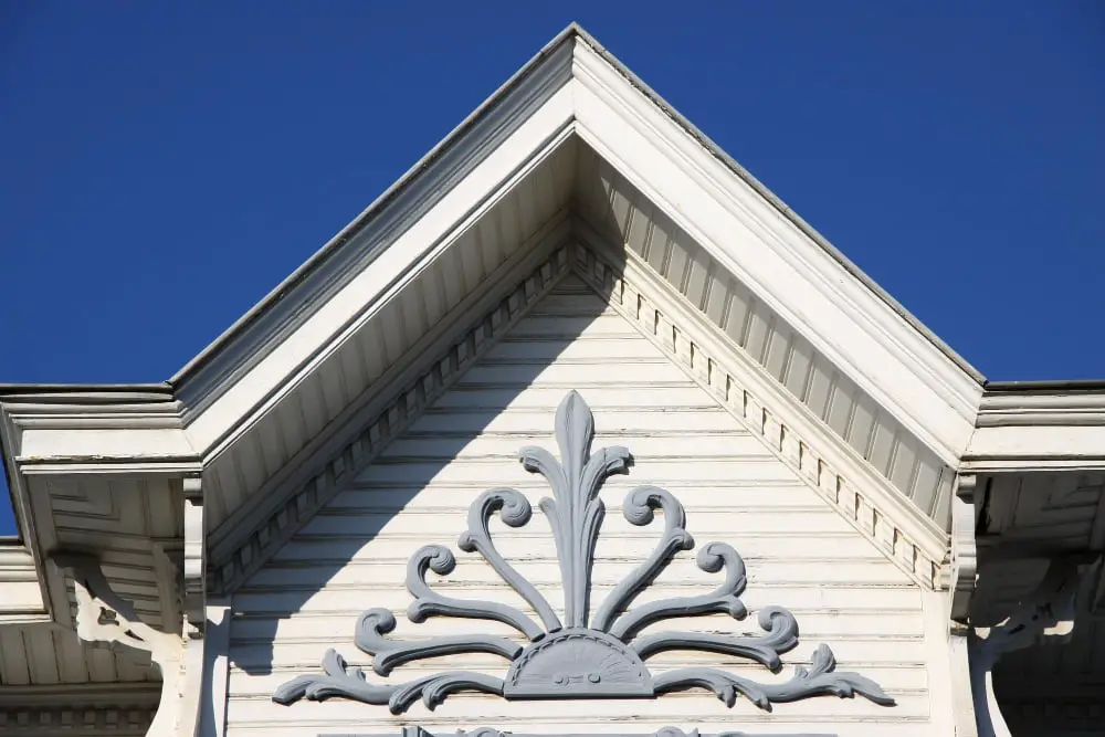 Open Gable Roof With Carved Decorative Elements