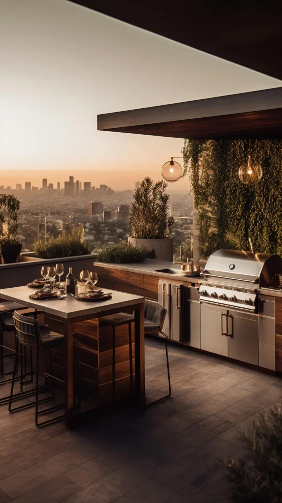 Outdoor Rooftop Kitchen