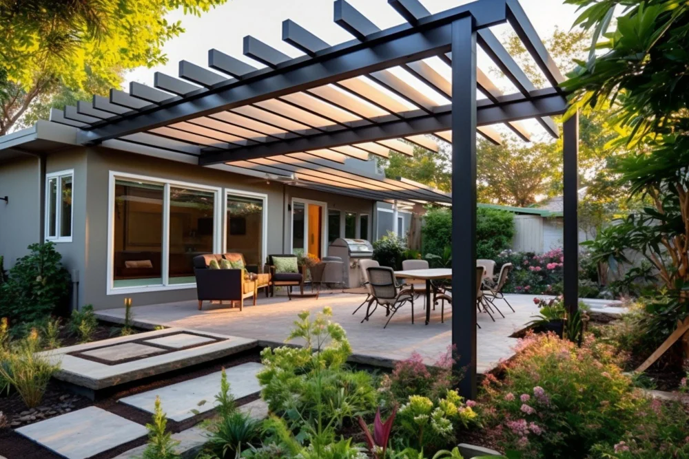 Porch Roof With Pergola