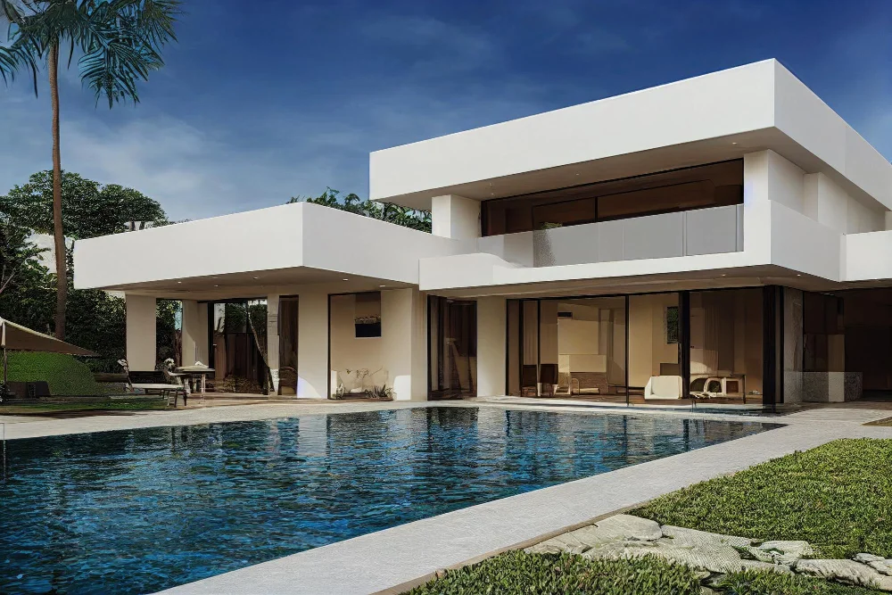 Sleek Glass Walls for Natural Light
