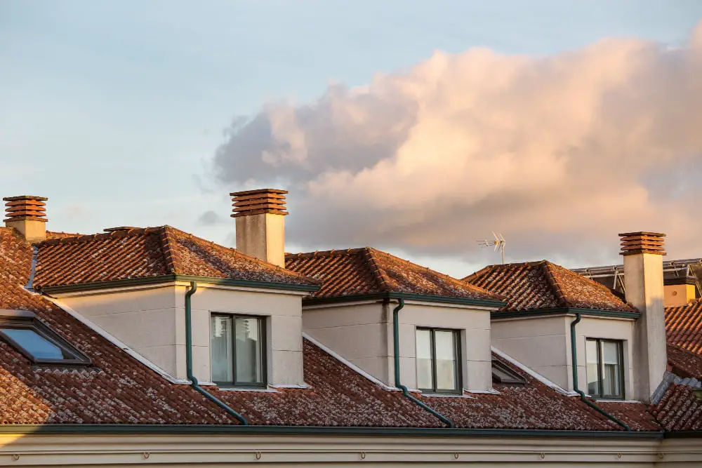 Spanish-style Terracotta Roof chimney