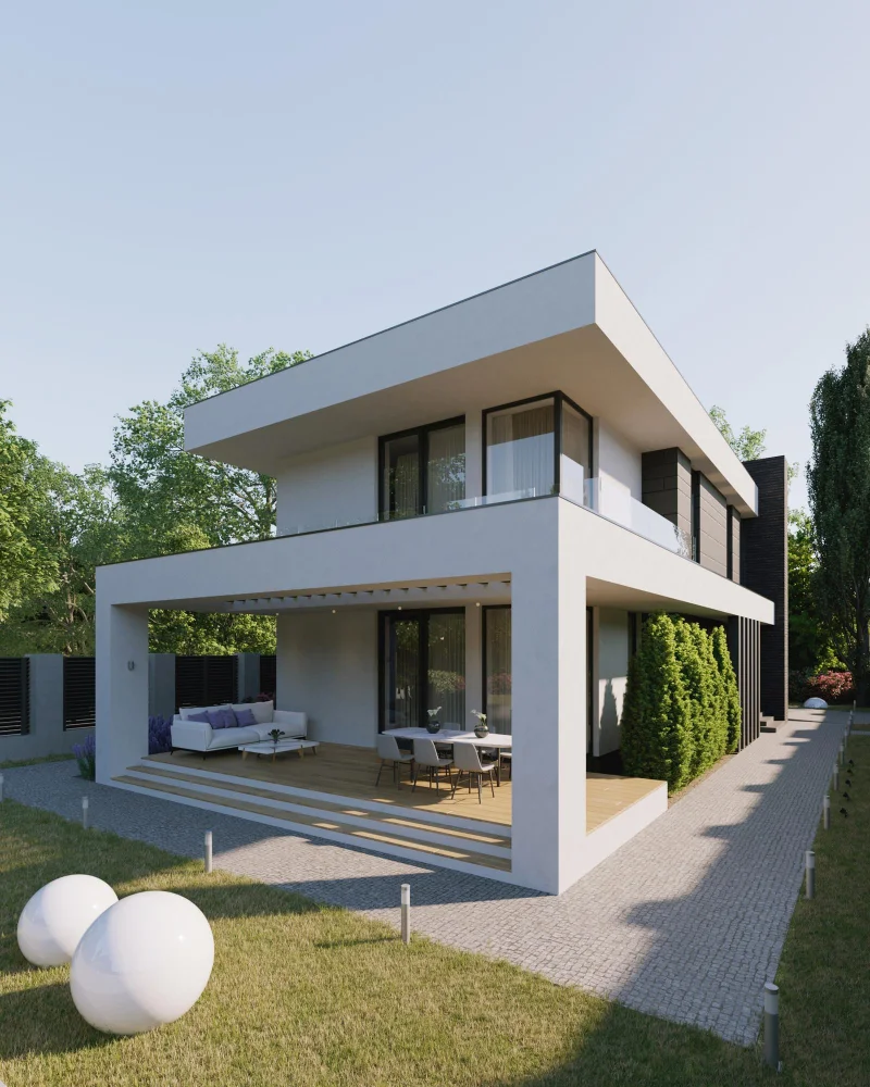 White Exteriors for Heat Reflection