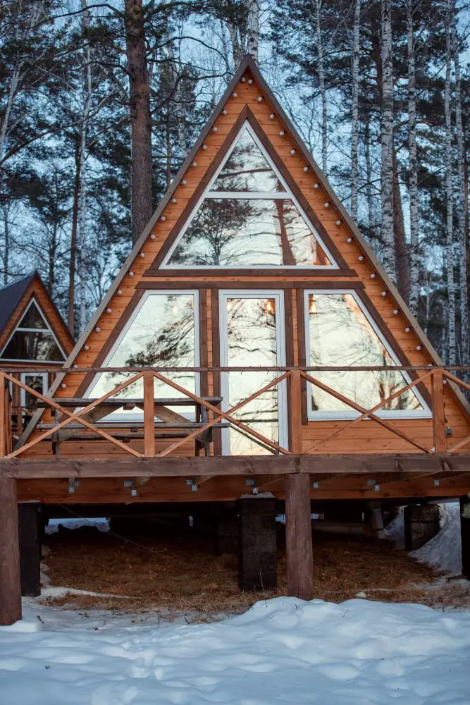 A-frame Hidden Roof for Snow-prone Areas