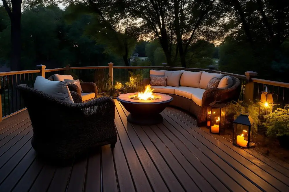 Cabin Rooftop Deck for Outdoor Lounging