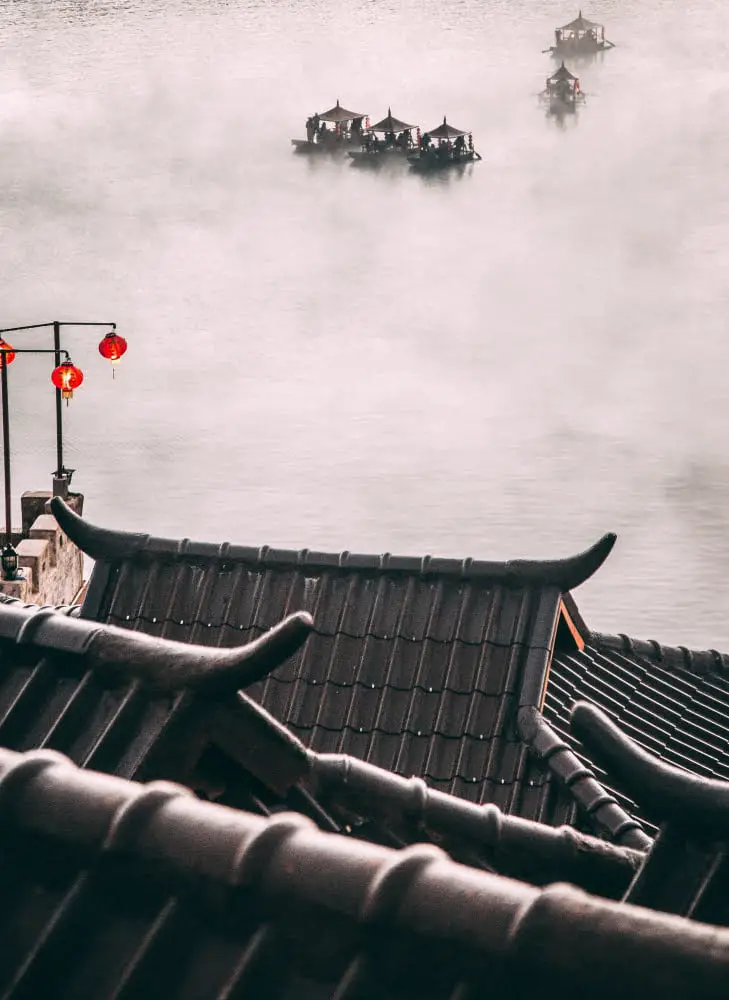 Chinese Black-tiled Rooftops