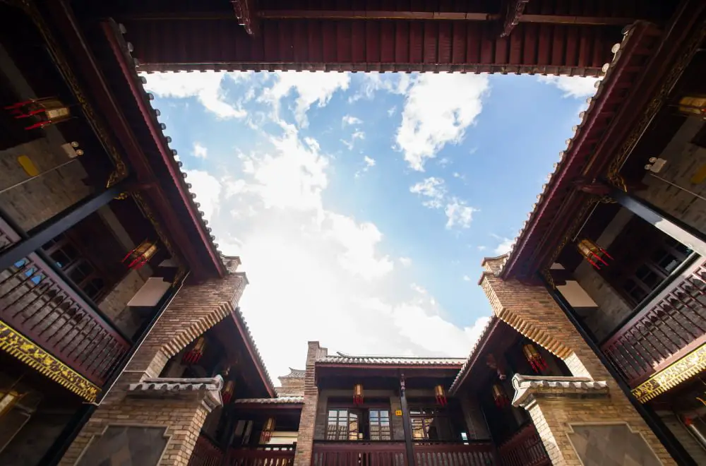 Chinese Flat Beijing-style Roofs With Sky-wells