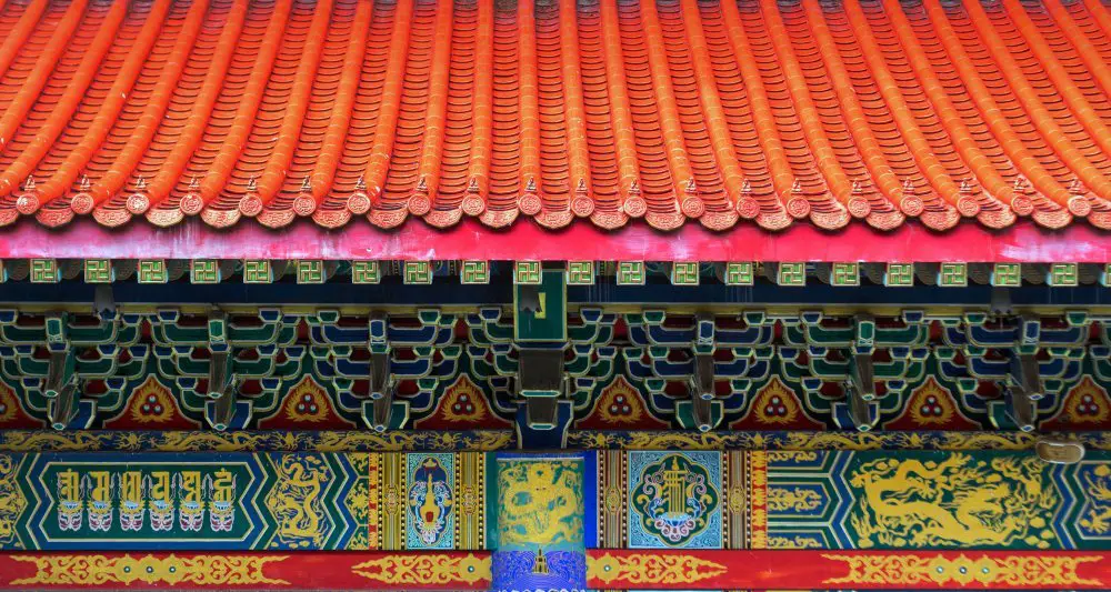 Chinese Terracotta-tiled Roofs