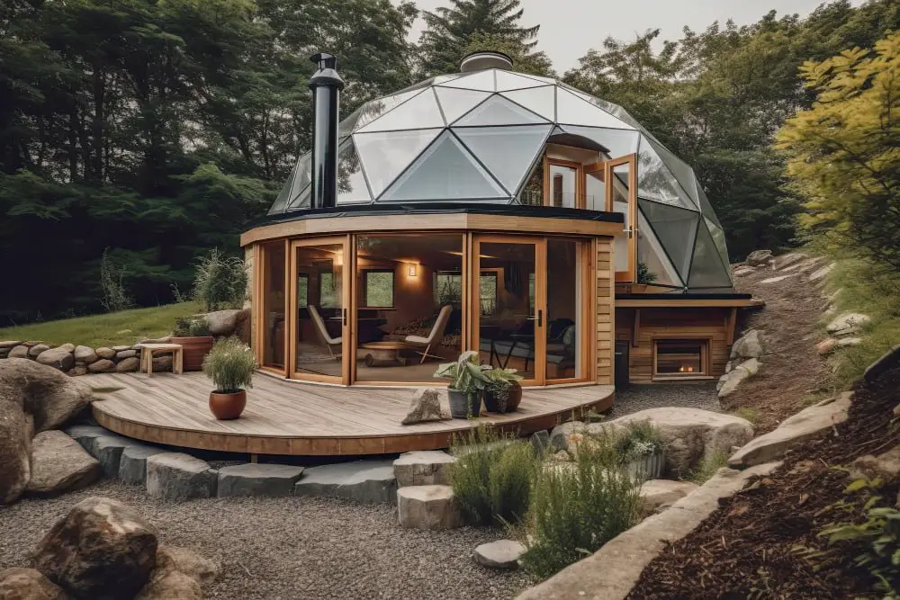 Dome-shaped Roof Outdoor Kitchen