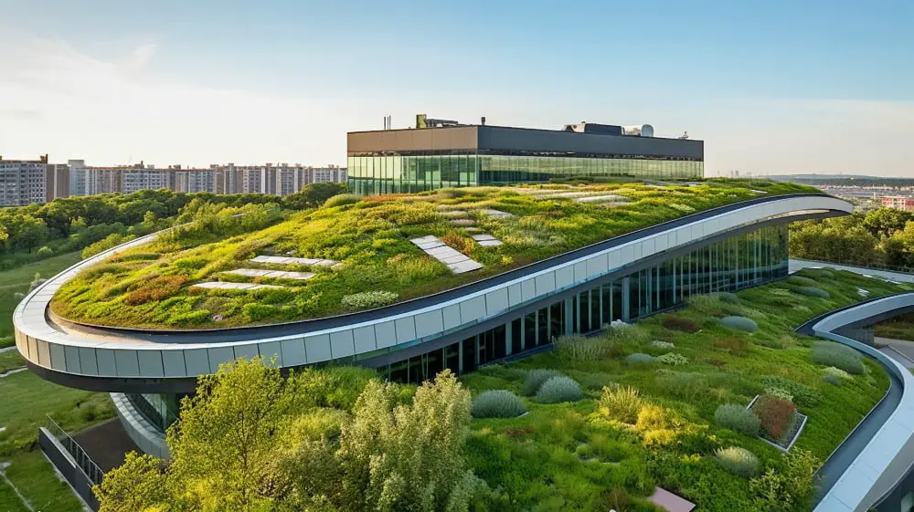 Green-roofed Cantilever for Eco-friendly Design