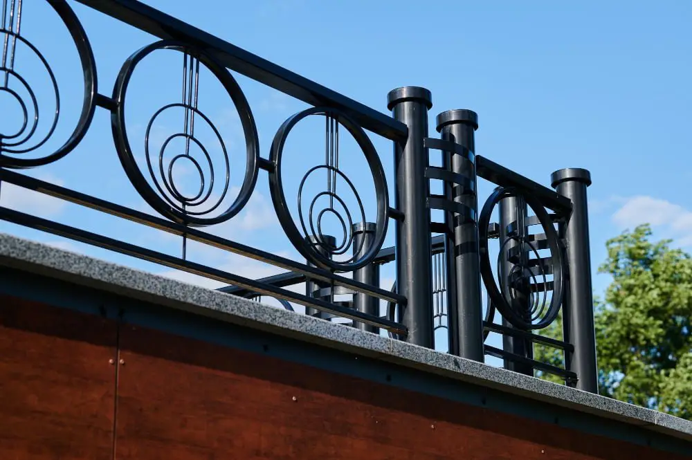 Iron-grilled Parapet for Safety With Style