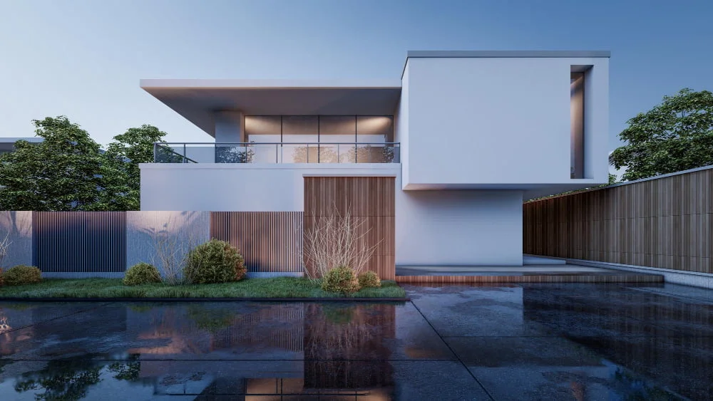 Minimalist Hidden Roof With-line Designs