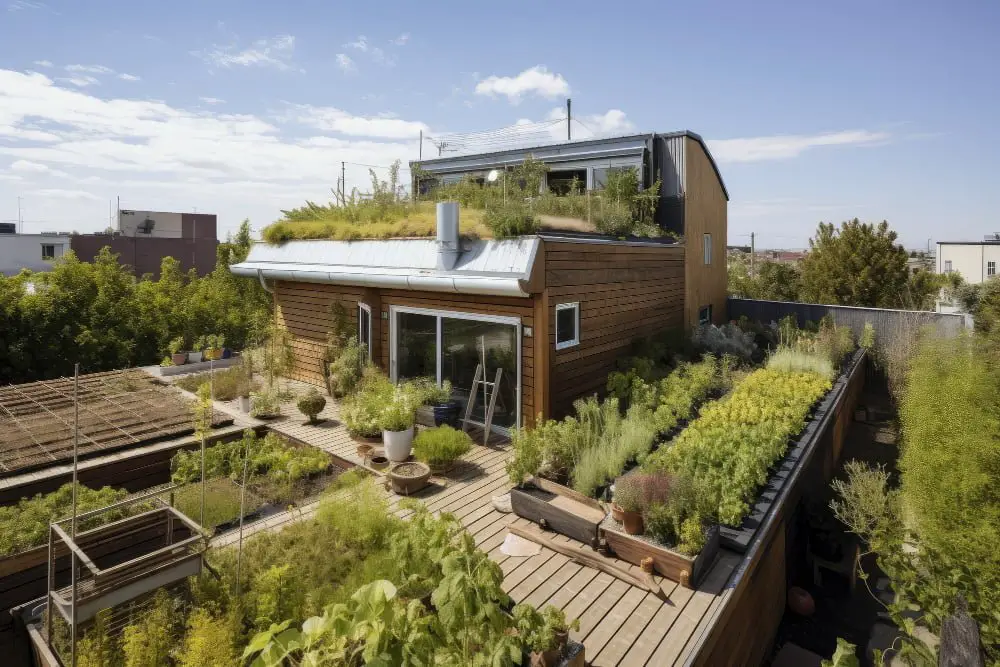 Modern Flat Roofs With Rooftop Gardens Japanese House
