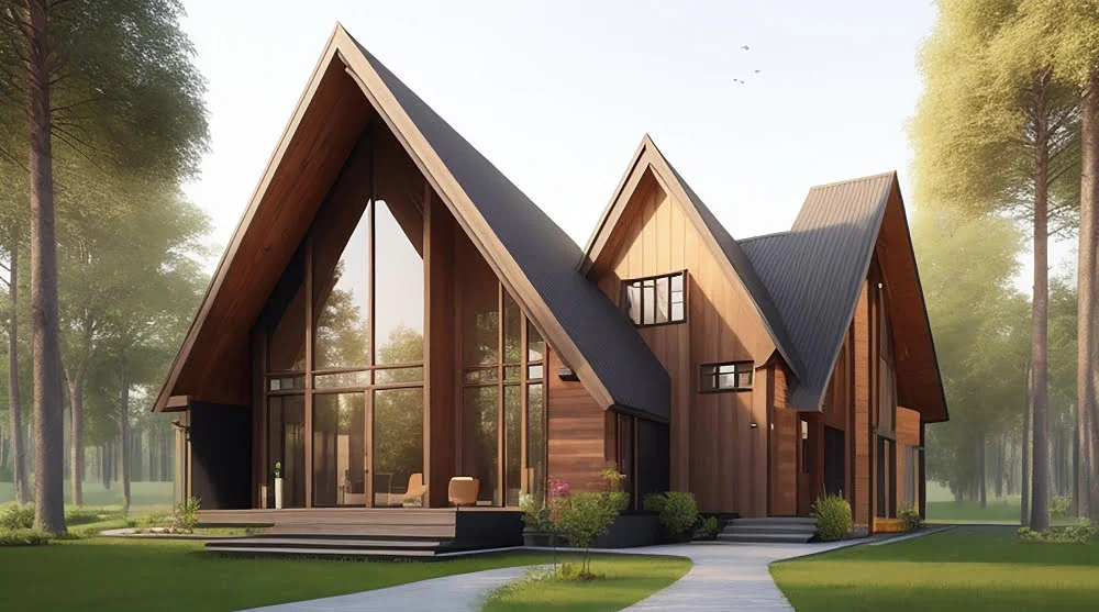 Modern Gable With Clean Lines and Minimal Design