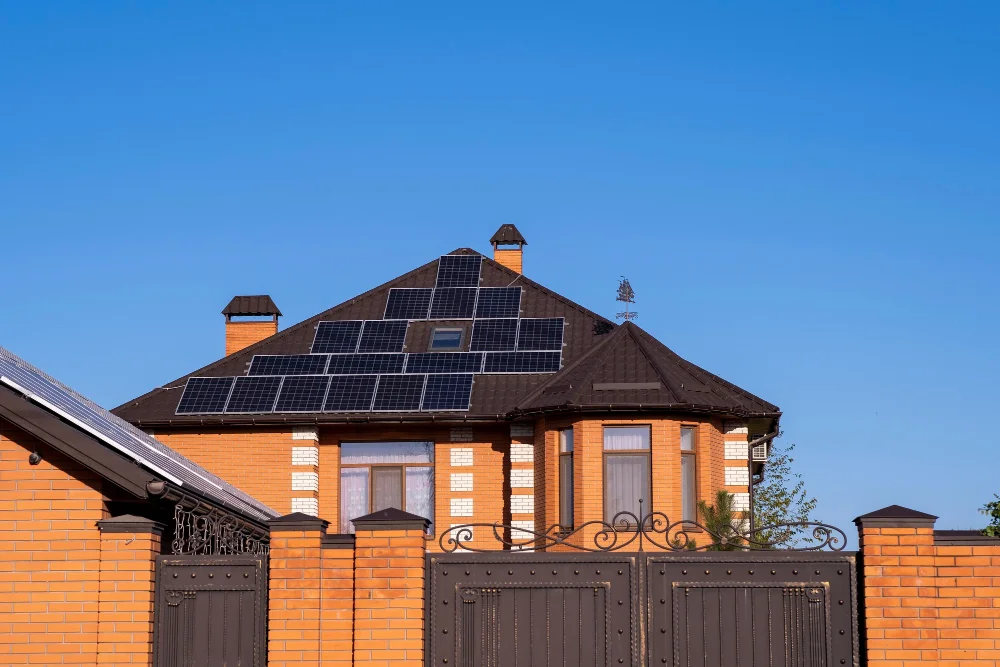 Octagonal Roof With Solar Panels