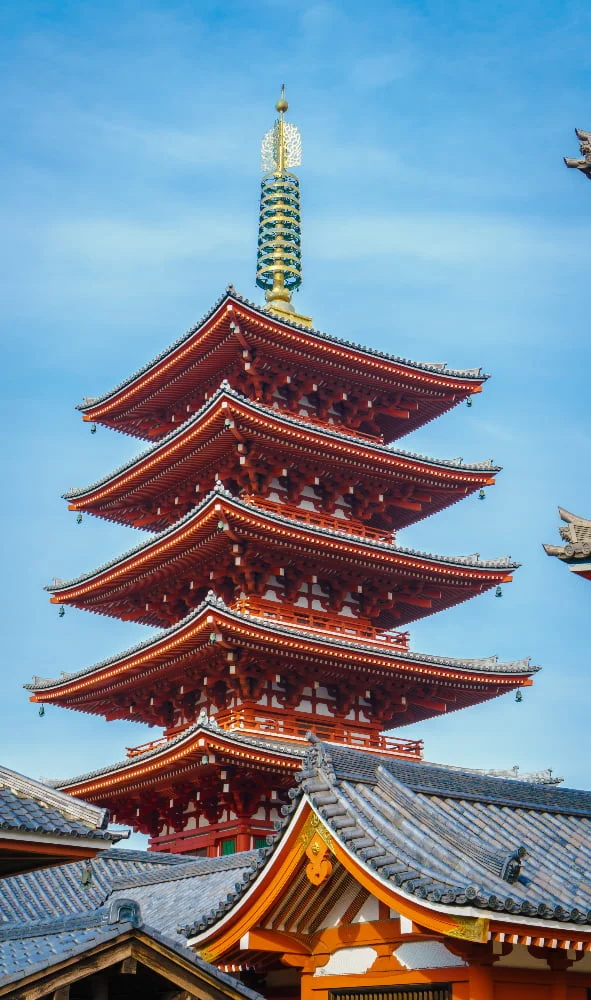 Pagoda-style Multi-tiered Roofs Japanese House