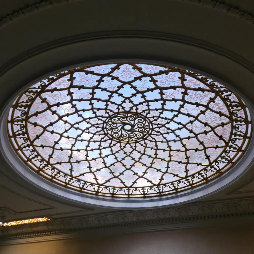 Skylight With Decorative Stained Glass
