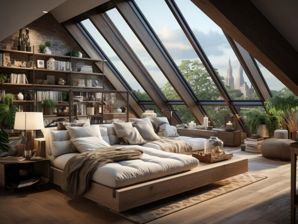 Skylights Arranged for a Constellation View