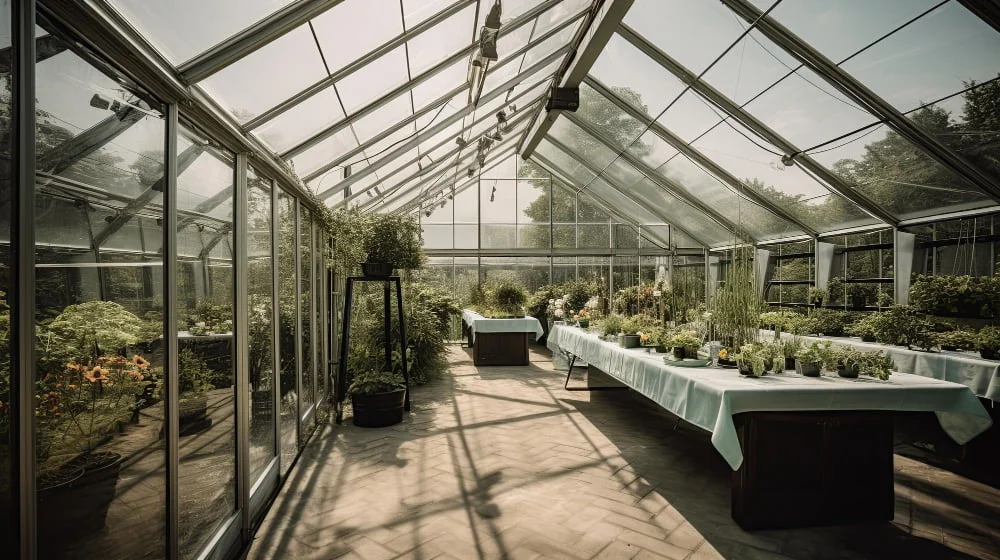 Solid Roofing Greenhouse