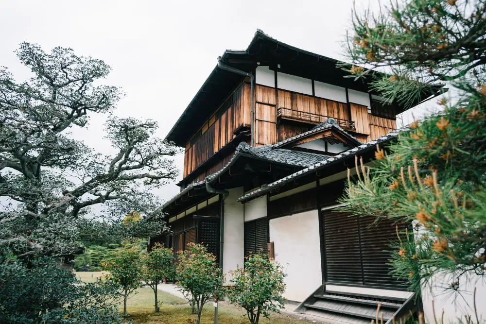 Traditional and Western Japanese House