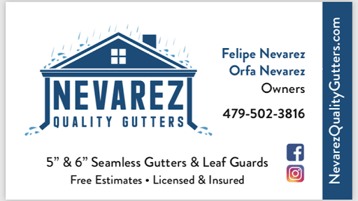 Nevarez Quality Gutters, LLC gutter installation Arkansas
