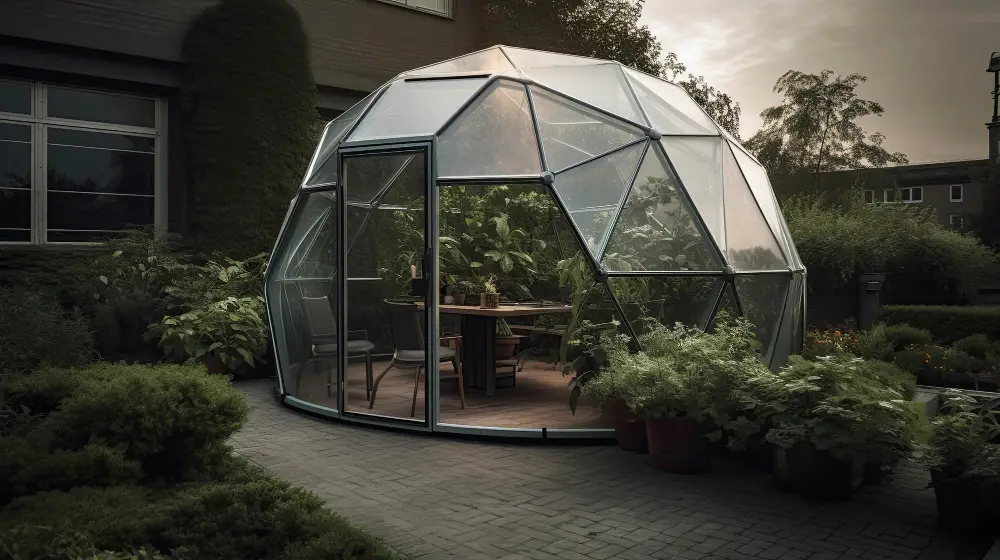 Dome-shaped Roof Design Shed Backyard
