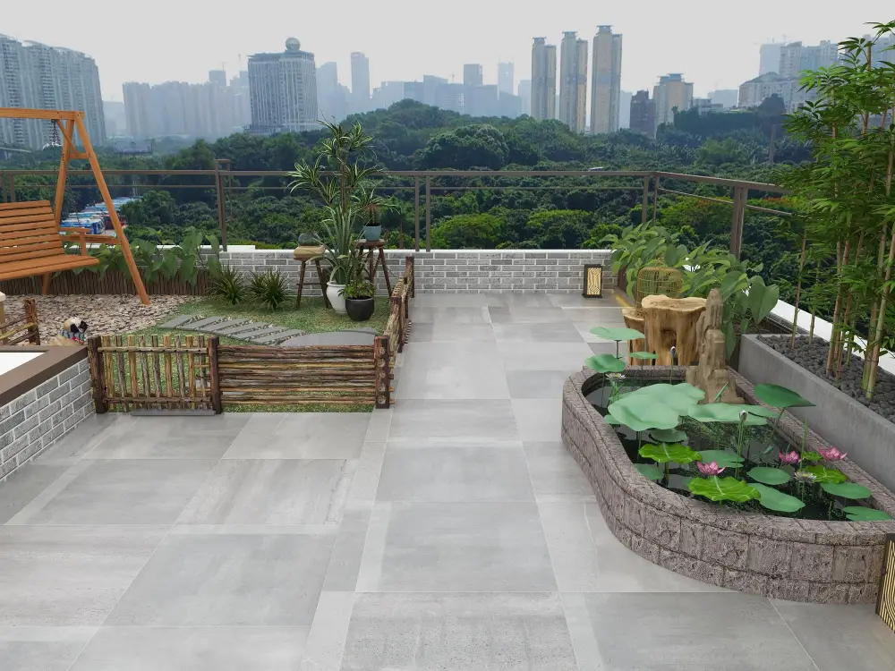 Kid-friendly Roof Garden With Play Areas