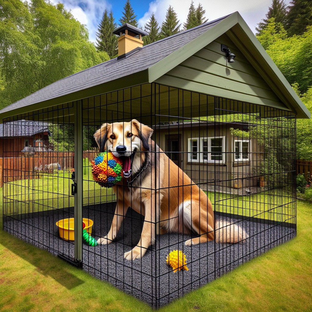 benefits of an outdoor dog kennel with roof