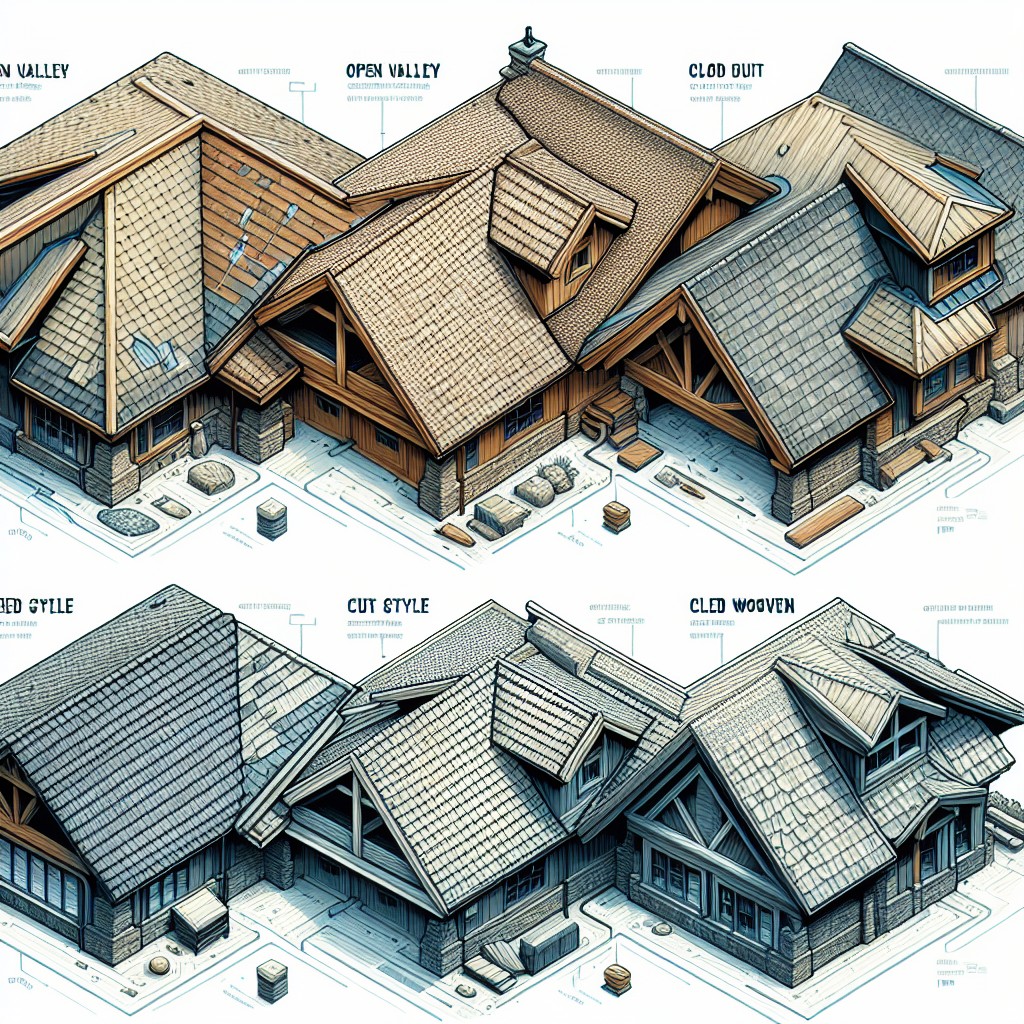 types of roof valleys