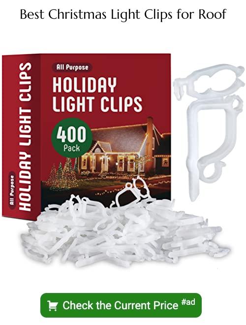 Christmas light clips for roof