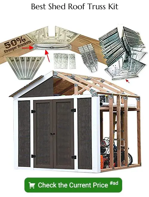 Shed roof truss kit