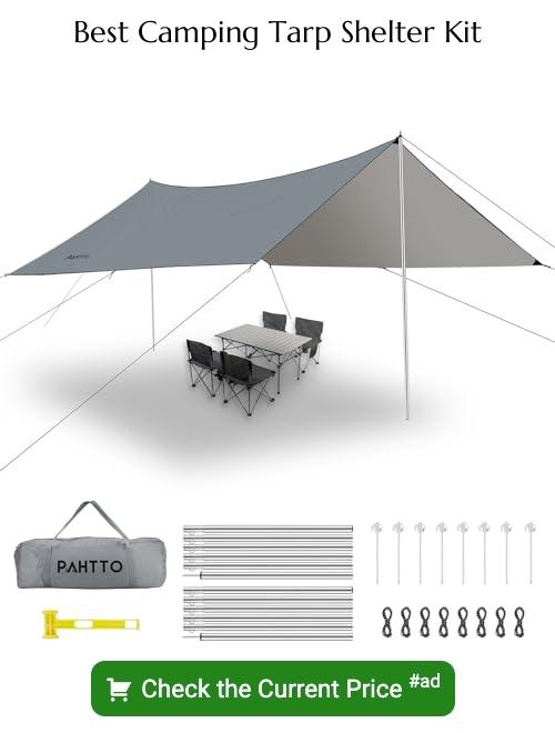 camping tarp shelter kit