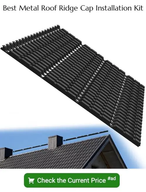 metal roof ridge cap installation kit