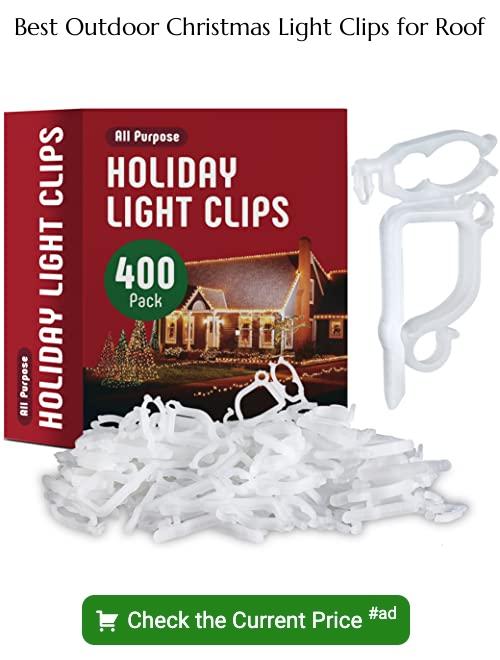 outdoor Christmas light clips for roof
